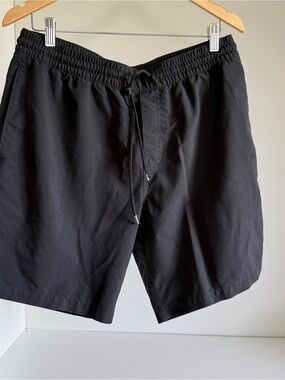 Volcom Black Elastic Drawstring Swim/Board Shorts